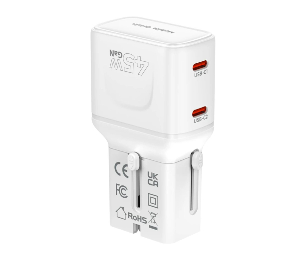 Mobile Origin 45W Travel AdapterEU/US/UK/AU PW26white - 1504129 - zdjęcie 2